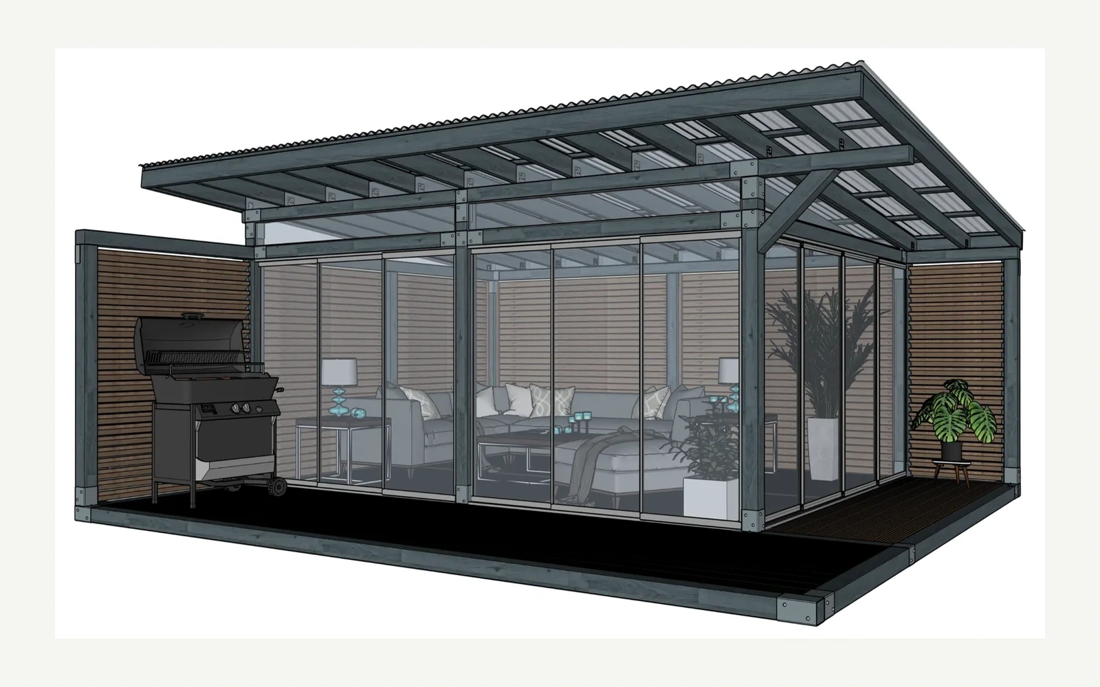 Garden Room, Prisma (bølget tag)
